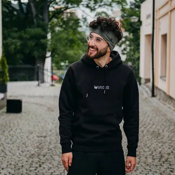 Dámská mikina Mikina Vagus Klasic 3.0 - Černá/Bílá Velikost: 3XL