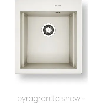 Granitový dřez Pyramis SIROS (47x51,5) 1B bílá