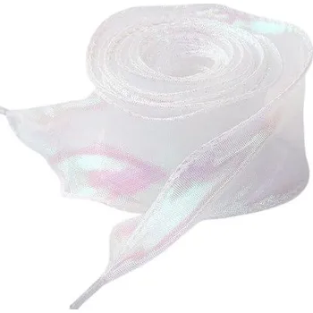 Tkaničky do bot Perleťové tkaničky, jeden pár - Bílé, 120 cm