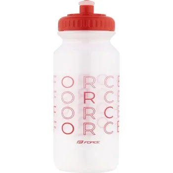 Láhev láhev FORCE ENJOY 0,5 l, transparentní-červená