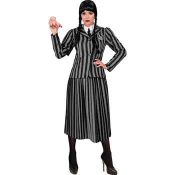 Karnevalový kostým Dámská uniforma Wednesday Addams - XS