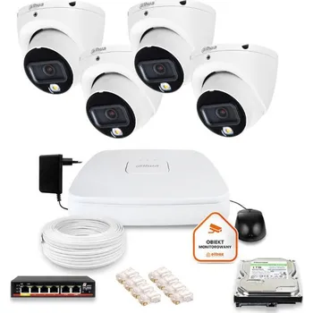 Bezpečnostní kamera Dahua IP dohledová sada 4 dome kamery 6Mpx Disk 1TB 1Z51752K4