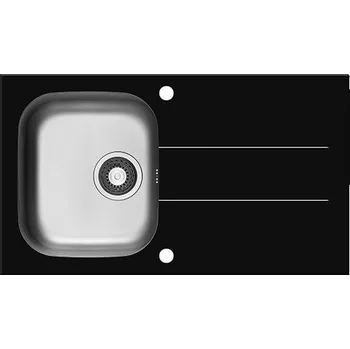 Nerezový dřez Pyramis CONCERTO (86X50) 1B 1D BLACK