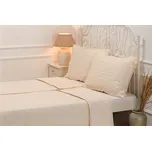 Podpěrová s.r.o. Damaškové povlečení KRÉMOVÉ Velikost: 140x220 cm (1 ks), 70x90 cm (1 ks)