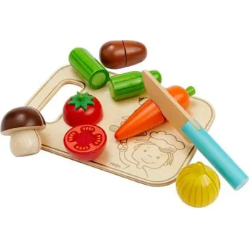 Dětská kuchyňka Haba Creative Play Krájení zeleniny s deskou a nožem