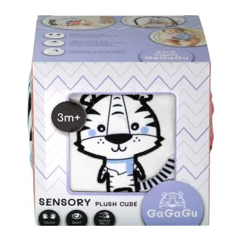 Hračka pro nejmenší TM Toys Gagagu smyslová kostka midi 10 cm