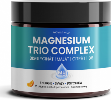 MOVit MagnesiumTrioComplex drink pomeranč 360g