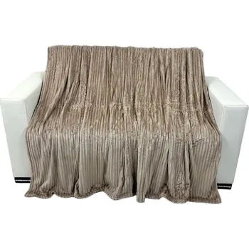 deka Mikroplyšová deka 150 x 220 cm Simple - Béžová