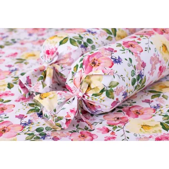 Povlak na dekorativní polštářek Podpěrová s.r.o. Povlak na váleček ČAJOVÁ RŮŽE Velikost: Povlak na válec BAVLNA N