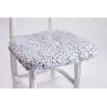 Podpěrová s.r.o. Sedák na židli MODRÉ KYTIČKY světlé