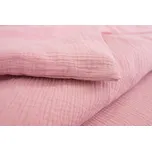 Podpěrová s.r.o. Mušelínové povlečení STARORŮŽOVÉ Velikost: 140x220 cm (1 ks), 70x90 cm (1 ks)