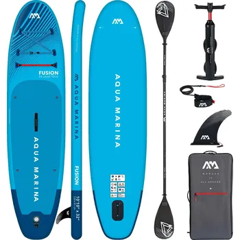 Paddleboard AQUA MARINA Nafukovací SUP Aqua Marina Fusion 330 cm + Dual-Tech pádlo BÍLÁ|MODRÁ
