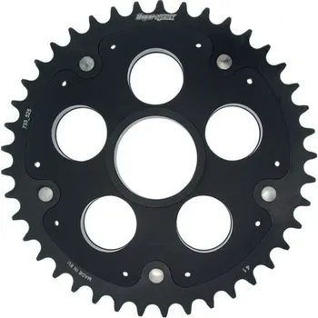 Řetězová sada pro motocykl Řetězová rozeta STEALTH s hliníkovým unašečem SUPERSPROX RSA-733_525:41-BLK černá 41 zubů, 520