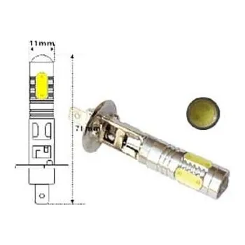 Autožárovka Žárovka LED H1 12-24V, bílá, 5x LED COB