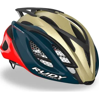 Cyklistická přilba Rudy Project Racemaster zlatá/modrá/červená XS