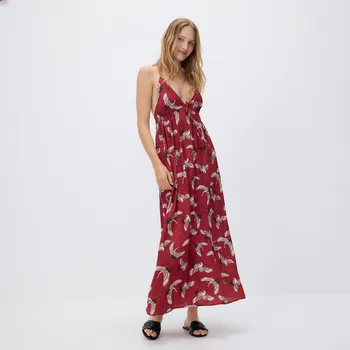 Dámské šaty Reserved - Vzorované maxi šaty - vícebarevná - 500HD-MLC - 500HD-MLC-S