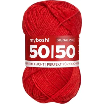 Příze Příze myboshi 50/50 Signální červená