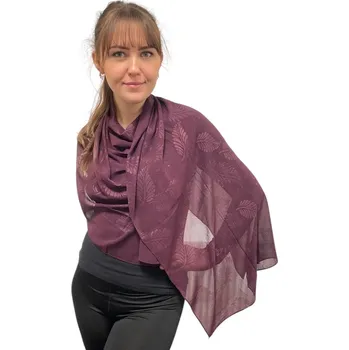 Šátek Dámský šátek 90 x 175 cm LISTY - 10