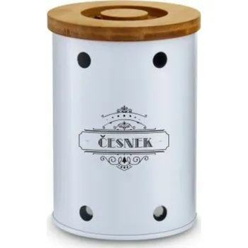 Dóza na potraviny Casa de Engel Home Kovová dóza na česnek (CZ), 0/12 Fialová UNI (2865485)