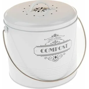 Bytová dekorace Casa de Engel Home Kovová nádoba na kompost s uhlíkovým filtrem (EN), 0/4 Fialová UNI (2865487)