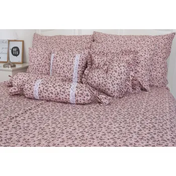 Povlečení Podpěrová s.r.o. Bavlněné povlečení HERBARIUM starorůžové Velikost: 240x220 cm (1 ks), 70x90 cm (2 ks) ŠEV na peřině