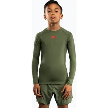 Chlapecké tričko Dětské tréninkové tričko Longsleeve Venum Contender Rashguards Jr khaki