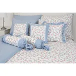 Podpěrová s.r.o. Bavlněné povlečení VIVIANE s modrým proužkem Velikost: 140x220 cm (1 ks), 70x90 cm (1 ks)