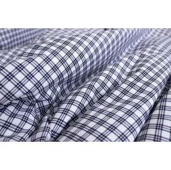 Povlečení Podpěrová s.r.o. Bavlna, metráž kostička modrá světlá Velikost: Bavlněný krep (130 g/m2)