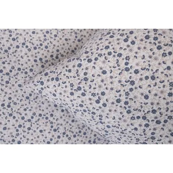 Povlečení Krepové povlečení MODRÉ KYTIČKY světlé Velikost: 200x220 cm (1 ks), 70x90 cm (2 ks) ŠEV na peřině