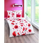 Povlečení MAKO bavlněný satén KAEPPEL Scarlett Poppies