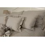 Podpěrová s.r.o. Bavlněné povlečení PEPITO kostička béžová Velikost: 140x220 cm (1 ks), 70x90 cm (1 ks)