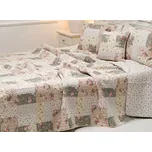 Podpěrová s.r.o. Oboustranný prošívaný přehoz DELUXE patchwork OLIVOVÝ Velikost: Přehoz 140x200 cm DELUXE N