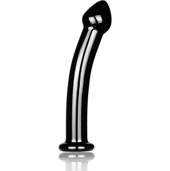 Dildo Dildo Lovetoy GLASS ROMANCE 7.5" black | Lovetoy