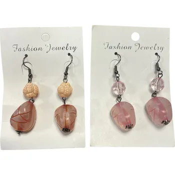 Náušnice Náušnice - Luxe Pop - oranžová , růžová Barva: ORANŽOVÁ