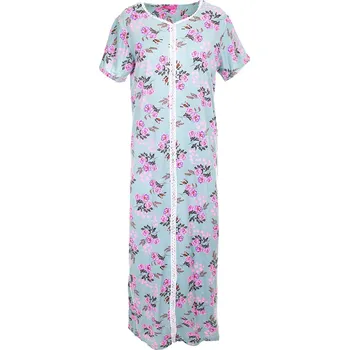 Dámská noční košile Noční košile Růžičky- zelenošedá Velikost: M