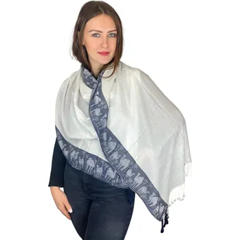 Šála Šál Pašmína - Camelia - Bílá