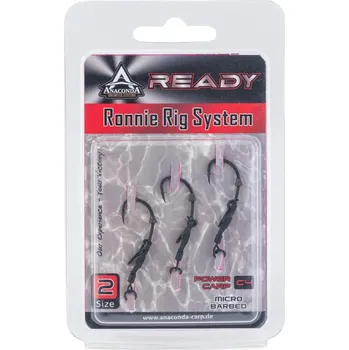 Anaconda návazec Ready Ronnie Rig System Power Carp C4 3ks velikost 8