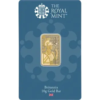 Zlatý slitek 10 g Britannia