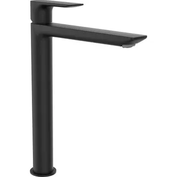 Vodovodní baterie Cityplus - umyvadlová páková baterie Eco+, pro umyvadlové mísy, s pevným výtokem 185 mm, bez automatické výpusti, černý mat HF505314428000