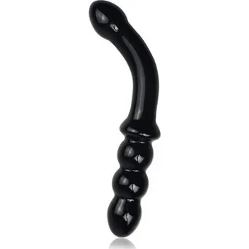 Dildo Dildo Lovetoy GLASS ROMANCE 7" black | Lovetoy