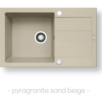 Granitový dřez Pyramis SPARTA PLUS (78x48) 1B 1D světle béžová