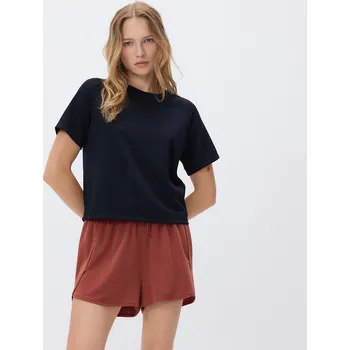 Dámské kraťasy Reserved - Hladké modalové šortky - měděná - YH604-28X - YH604-28X-M