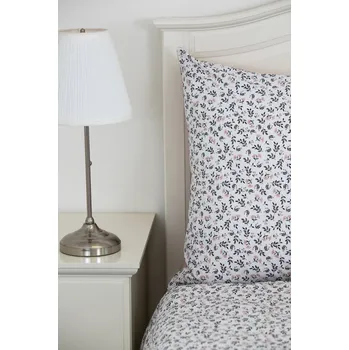 Povlečení Podpěrová s.r.o. Povlak na polštář jednoduchý HERBARIUM bílé Velikost: 70x90 cm BAVLNA N