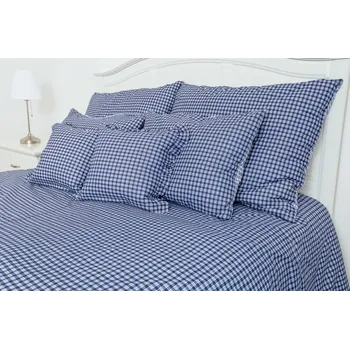 Povlečení Podpěrová s.r.o. Krepové povlečení MODRÁ KOSTIČKA pozitiv Velikost: 200x200 cm (1 ks), 70x90 cm (2 ks) ŠEV na peřině