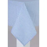 Podpěrová s.r.o. Ubrus bavlněný PROUŽEK úzký MODRÝ Velikost: 140x220 cm