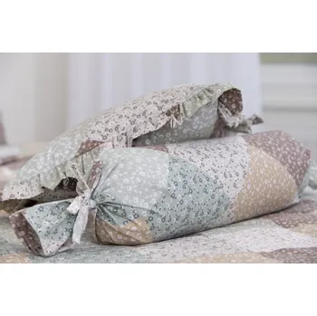 Povlak na dekorativní polštářek Podpěrová s.r.o. Povlak na váleček PATCHWORK JADE Velikost: Povlak na válec KREP N