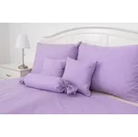 Podpěrová s.r.o. Flanelové povlečení FIALOVÝ PROUŽEK Velikost: 140x200 cm (1 ks), 70x90 cm (1 ks)