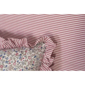 Bytový textil Podpěrová s.r.o. Bavlna TMAVĚ RŮŽOVÝ PROUŽEK Velikost: Bavlněný krep (130 g/m2)