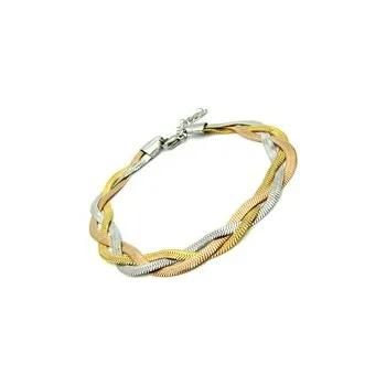 Náramek Steel Jewelry náramek PLETENÝ Chirurgická ocel NR090275 (cs, Steel Jewelry)