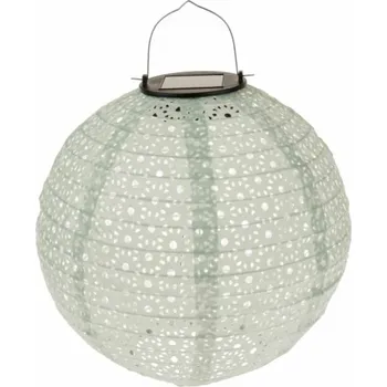 Casa de Engel Home Textilní venkovní lampion se solárním LED světlem, 0/72 Fialová UNI (2865618)